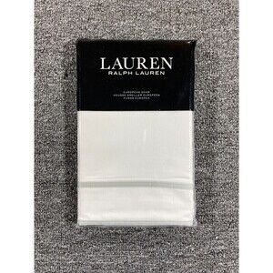 Ralph Lauren European Sham 300 Thread Count Beige SPENCER BORDER SATEEN